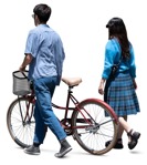 Couple cycling people png (16697) - miniature
