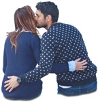 Couple sitting people png (2822) - miniature