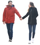 Couple walking  (2293) - miniature