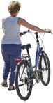 Elderly cycling people png (4441) - miniature