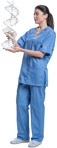 Laboratory worker standing people png (5340) - miniature