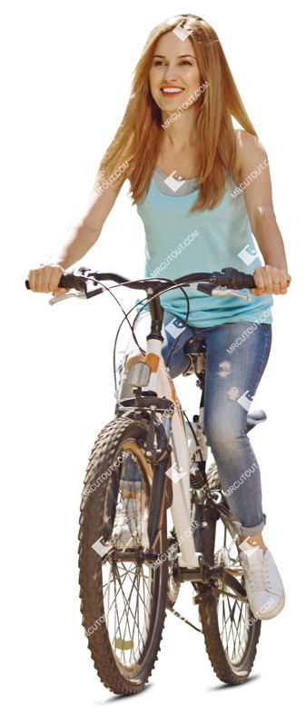 Woman cycling photoshop people (5993)