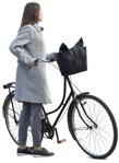 Woman cycling  (9886) - miniature