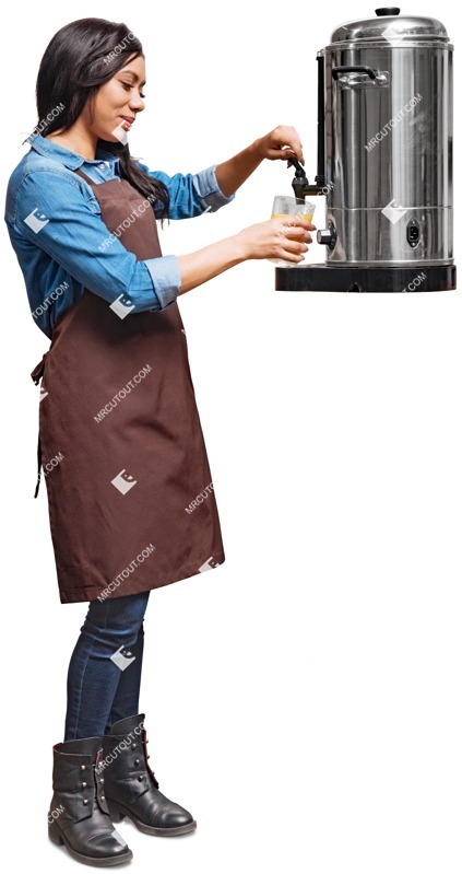 Bartender standing person png (4770)