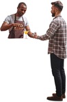 Bartender with customers people png (4566) - miniature