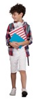 Boy child with a book people png (7320) - miniature