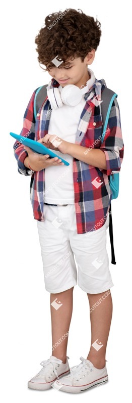 Boy child with a smartphone learning people png (8029)