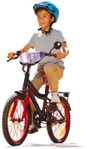 Cut out people - Boy Cycling 0002 | MrCutout.com - miniature