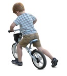 Boy cycling  (10655) - miniature