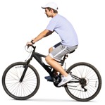 Boy cycling people png (17134) - miniature