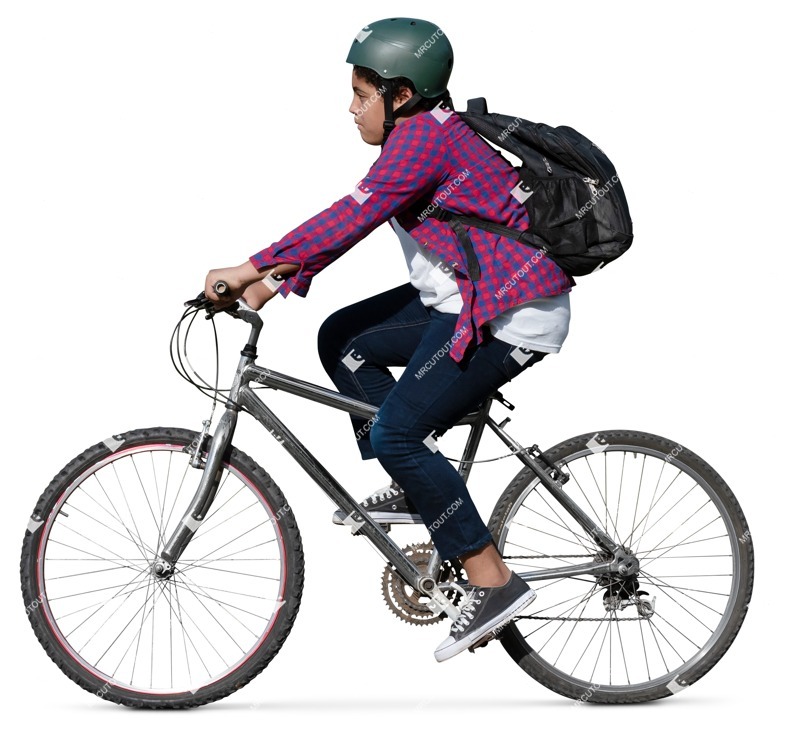 Boy cycling photoshop people (17376)