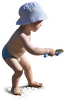 Boy in a swimsuit playing person png (11565) - miniature