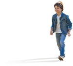 Boy playing cut out pictures (5082) - miniature