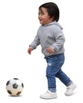 Boy playing soccer human png (11343) | MrCutout.com - miniature