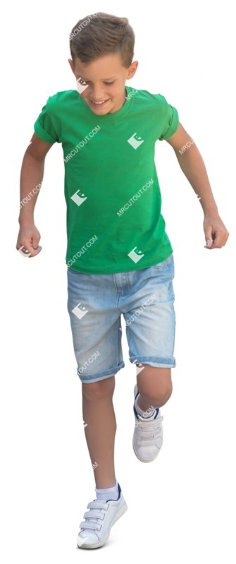 Boy playing cut out pictures (12884)