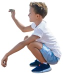 Boy playing photoshop people (14394) | MrCutout.com - miniature