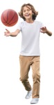 Boy playing basketball  (10801) - miniature