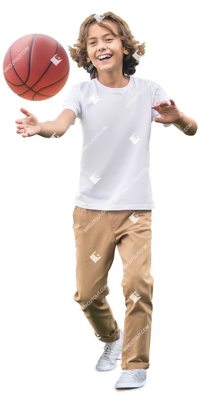 Boy playing basketball people png (10801)