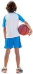 Boy playing basketball  (11543) - miniature