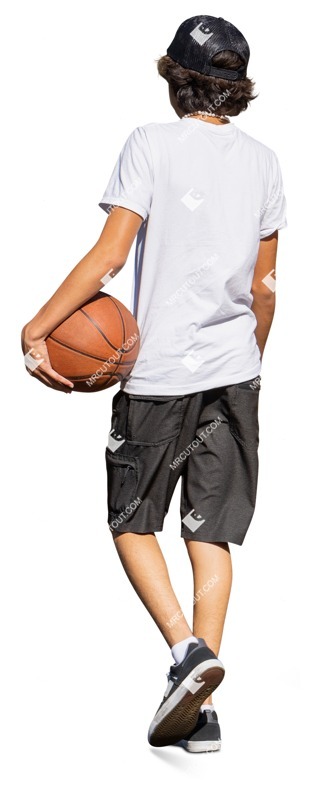 Boy playing basketball human png (18885)
