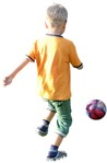 Boy playing soccer  (4383) - miniature