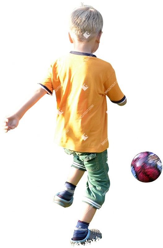 Boy playing soccer people png (4383)
