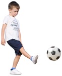 Cut out people - Boy Playing Soccer 0009 | MrCutout.com - miniature