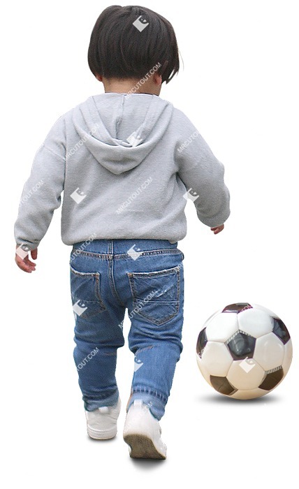 Boy playing soccer human png (10499)