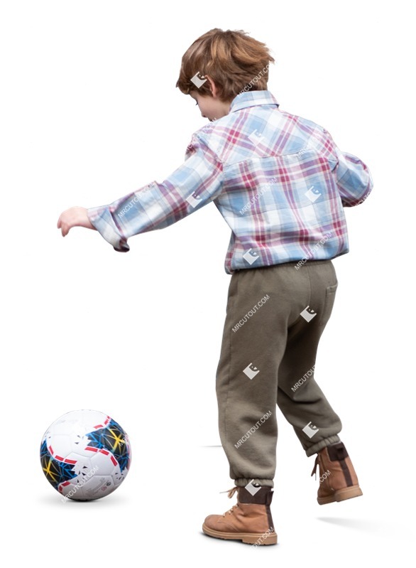 Boy playing soccer people png (15423)