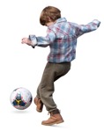 Boy playing soccer photoshop people (15794) - miniature
