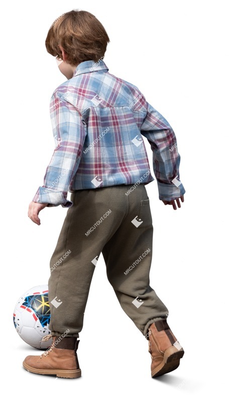 Boy playing soccer photoshop people (15618)