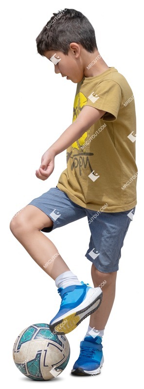 Boy playing soccer people png (19425)