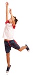 Boy playing volleyball people png (7722) - miniature