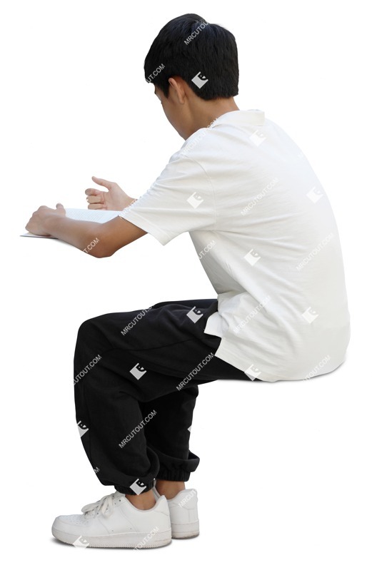 Boy reading a book people png (19732)