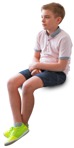 Boy sitting  (6146) - miniature
