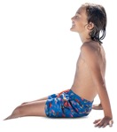 Boy sitting people png (8989) - miniature