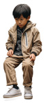 Boy sitting png people (20286) - miniature