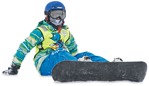 Cut out people - Teenager Skiing 0018 | MrCutout.com - miniature
