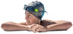 Boy swimming  (8922) - miniature