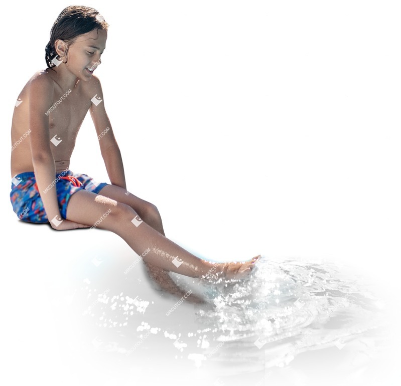 Boy swimming people png (8921)