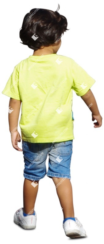 Boy walking entourage people (5120)