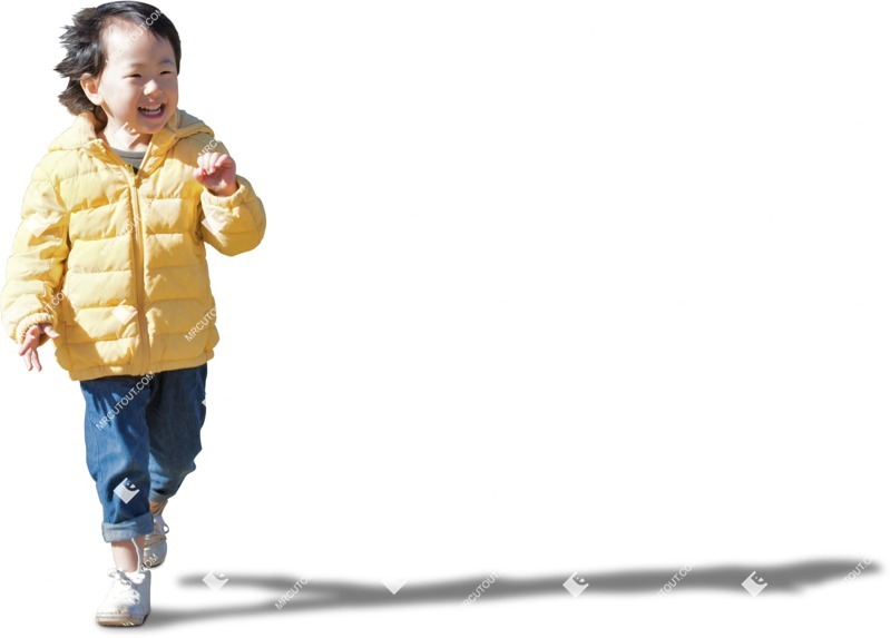 Boy walking entourage people (6555)