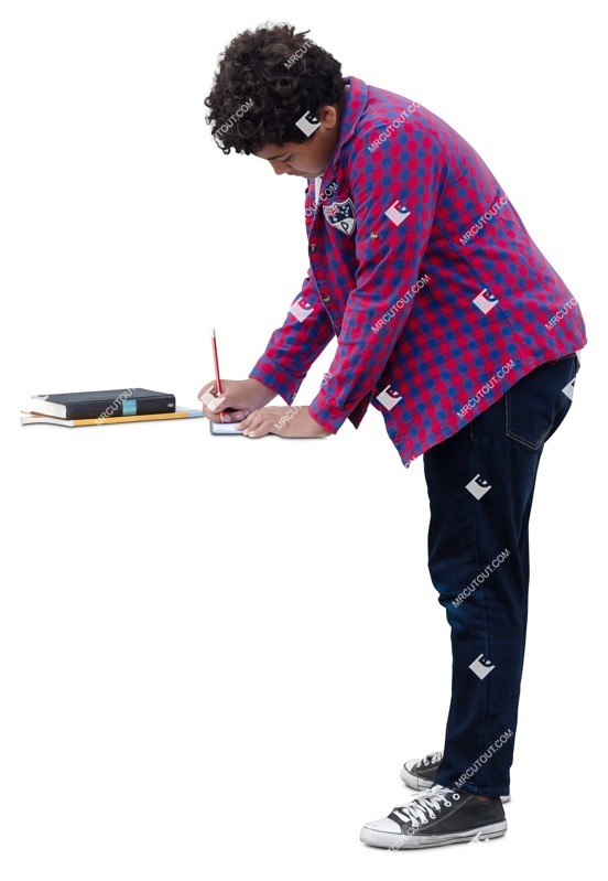 Boy with a book people png (18370)