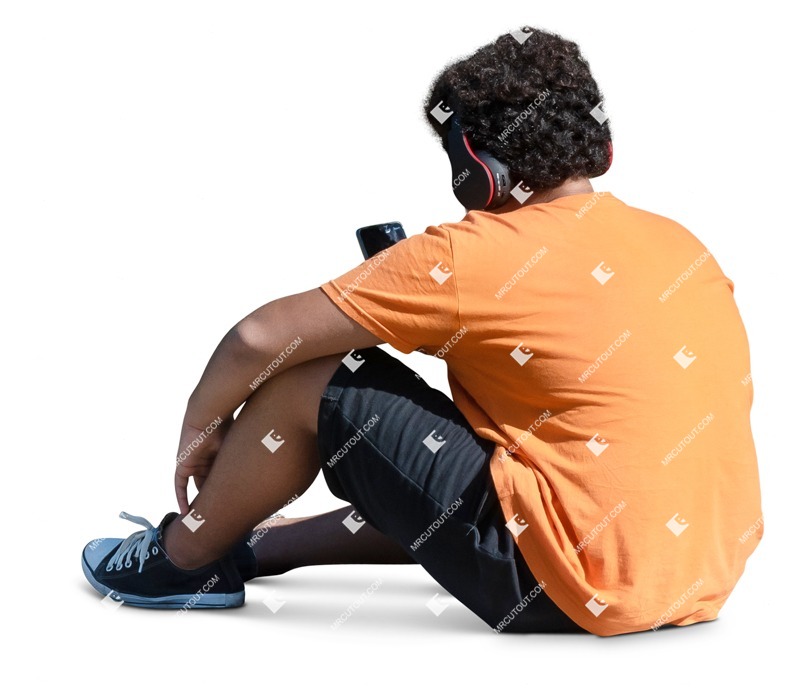Boy with a smartphone person png (18841)