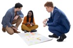 Business group sitting people png (12518) - miniature