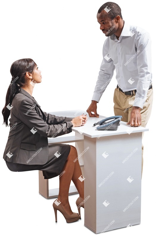 Business group standing and sitting people cutouts (4634)