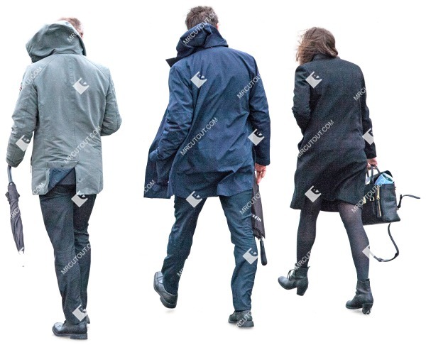 Business group walking cut out pictures (2720)