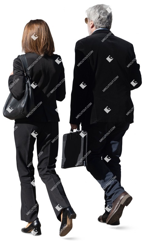 Business group walking entourage people (17162)