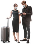 Business group with a baggage people png (11307) - miniature
