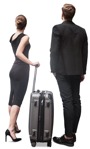 Business group with a baggage standing people png (11306) - miniature